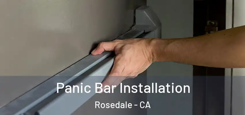  Panic Bar Installation Rosedale - CA
